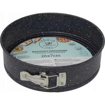 Forma na pečení FORMA NA DORT KULATÁ FORMA NA PEČENÍ DORTU S NEPŘILNAVÝM POVRCHEM - VZHLED MRAMORU - 26 cm