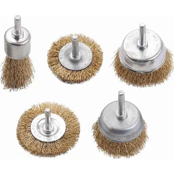 Vrták VELKÁ SADA DRÁTĚNÝCH KARTÁČŮ DO VRTAČKY 5ks