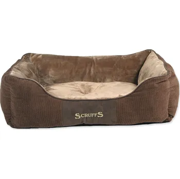 Pelíšek pro psa Scruffs Chester Box Bed čokoládový L 75x60cm