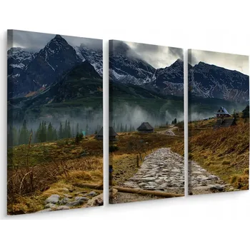 Obraz Obraz Triptych HORY Hala Gąsienicowa Krajina 60x40