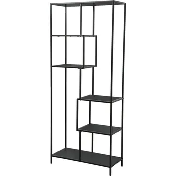 Obývací stěna Regál, černá, BILOTE TYP 3