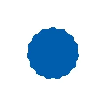 Zavařovací sklenice ZAVAŘOVACÍ SKLENICE 5,5 CM SAMOLEPKY NA ZAVAŘENINY 48 ks MODRÁ MATNÁ