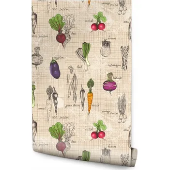 Fototapeta Tapeta zelenina mrkev vintage do kuchyně jídelny