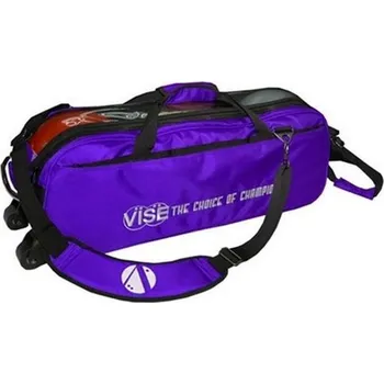 Taška na bowlingovou kouli TAŠKA NA 3 KOULE TOP TOTE ROLL VISE S PRŮHLEDEM FIALOVÁ