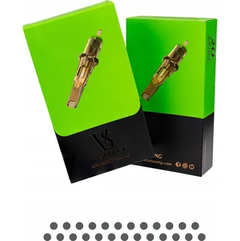 Tetovací jehla KAZETA V-SELECT 27MG, 0,30 mm - KRABIČKA 20 ks -