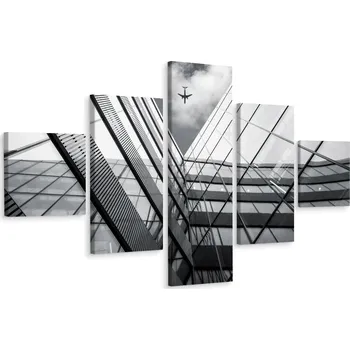 Obraz Vícedílný obraz Pohled zdola na MRAKODRAPY 3D 250x150