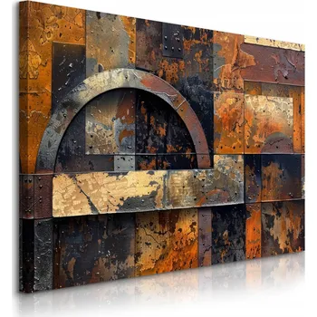 Obraz OBRAZ NA ZEĎ DO LOŽNICE OBÝVACÍHO POKOJE ABSTRAKCE MODERNÍ ORNAMENTY 100x70