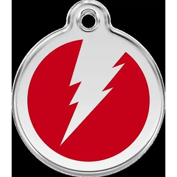 psí známka Známka Red Dingo Blesk červená velikost známky M - 30 mm