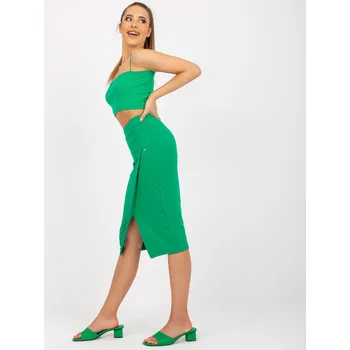Dámská sukně BASIC FEEL GOOD Dámská sukně RV-SD-7847.80 Barva: Zelená, Velikost: M