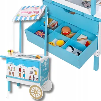 Hra na obchod PRODEJNÍ STÁNEK VOZÍK OBCHOD PRO MALÉHO PRODEJCE hra na obchodníka pro dítě