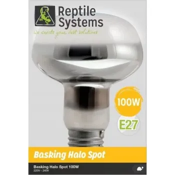 Teraristika REPTILE SYSTEMS BASKING HALO SPOT ŽÁROVKA VÝHŘEVNÁ DO TERÁRIA 100W E27