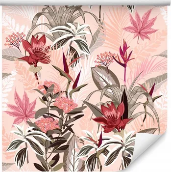 Fototapeta Tapeta na zeď do obýváku KVĚTY Příroda Rostliny Abstrakce 3D