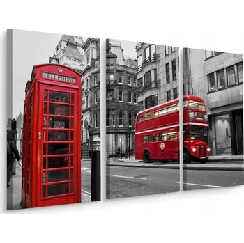 Obraz Obraz tryptych Londýnský autobus Dekor 3D 60x40