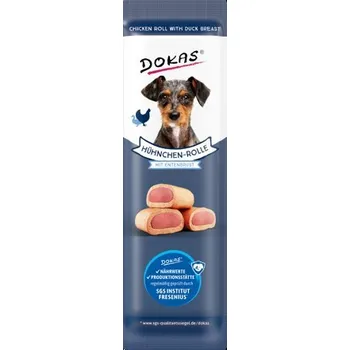 Pamlsek pro psa Dokas Kuřecí rolky s kachní náplní 10 g