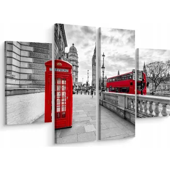 Obraz Čtyřdílný obraz Londýn BIG BEN 3D dekorace 80x60