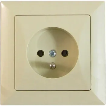 Elektrická zásuvka Elektrická Zásuvka rozbočka Begli béžová