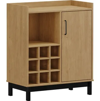 Komoda Barová skříňka MADRID buk/černá