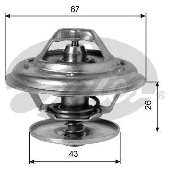 Těsnění motoru Termostat, chladivo GATES 741210042