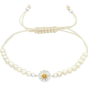 Náramek Náramek Kopretina s korálky & nylonová šňůrka 2910