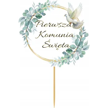Obraz Topper na dort SVATÉ PŘIJÍMÁNÍ SVATOU, dekorace na dort W7