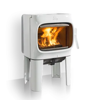 Krbová kamna Jotul F 105 LL, dlouhé nohy, bílý smalt, Litinová kamna Barva: Bílý smalt