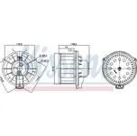 vnitřní ventilátor NISSENS 87620