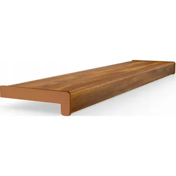 Obraz Vnitřní komůrkový PVC parapet S KRYTKAMI šířka 25 cm délka 80 cm ZLATÝ DUB