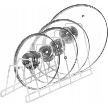 Kuchyňské prkénko ORGANIZÉR / STOJAN NA POKLICE, TALÍŘE A PRKÉNKA NA KRÁJENÍ, KOVOVÝ