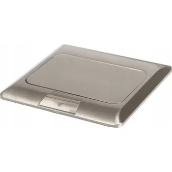 Elektrická zásuvka Anténní zásuvka, elektrická, internetová, telefonní, USB podlahová krabice Kanlux stříbrná