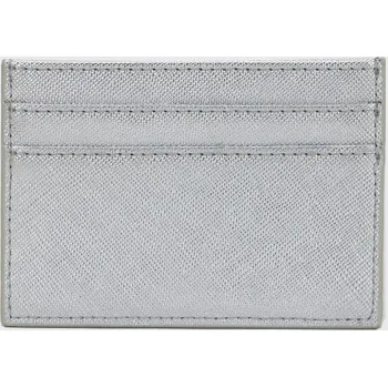 Ledvinka Jednobarevné pouzdro na karty s texturou Barva (Varianta): Stříbrná