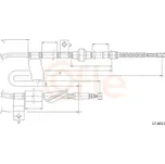 Tažné lanko, parkovací brzda COFLE 17.4017