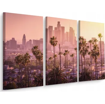 Obraz Obraz TRYPTYCH Los Angeles Město Pohled 3D 60x40