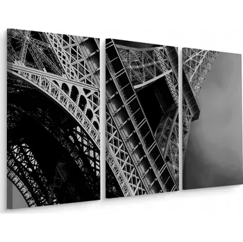 Obraz Obraz tryptych Paříž Eiffelova věž Dekorace 3D 60x40
