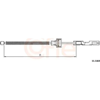 Lanko parkovací brzdy Tažné lanko, parkovací brzda COFLE 11.5469
