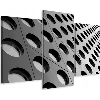 Obraz Obraz Triptych Moderní ARCHITEKTURA 3D 120x80