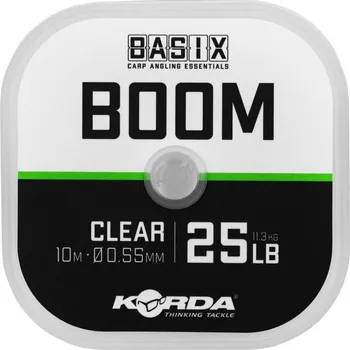 Korda Fluorocarbon Basix Boom 10m Nosnost: 25lb, Průměr: 0,55mm