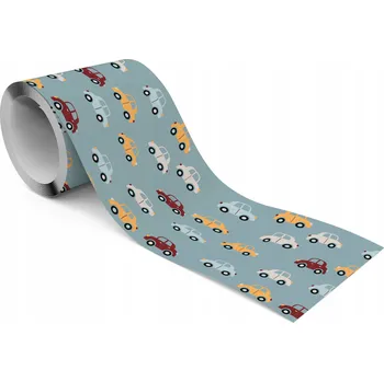 Fototapeta Samolepicí Bordura / Okraj do Dětského Pokoje - Barevná AUTA / Vozidla