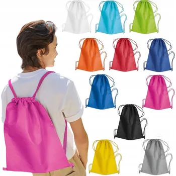 Školní sáček Látkový vak Mid Ocean černý 42 x 34 cm