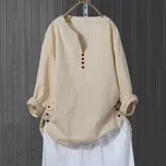 Best Fashion Dámská letní tunika s knoflíky Barva: Khaki, Velikost: 4XL
