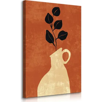 Obraz OBRAZ DO LOŽNICE ZÁTIŠÍ ROSTLINY ABSTRAKCE STYL BOHO 40x60