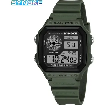 Hodinky Unisex digitální hodinky DF910 Barva (Varianta): Tmavě zelená