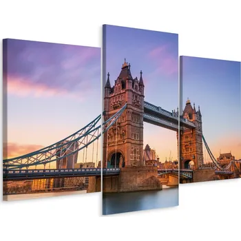 Obraz Obraz - Triptych TOWER BRIDGE Architektura 3D 120x80