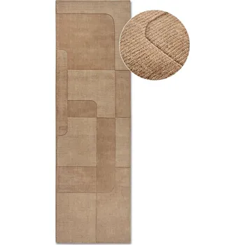 Koberec Béžový ručně tkaný vlněný běhoun 80x250 cm Charlotte – Villeroy&Boch ID_1673714