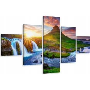 Obraz Vícedílný obraz Západ Slunce KASKÁDA Dekorace 200x120 cm