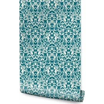 Fototapeta Tapeta do Ložnice Tyrkysové Ornamenty Moderní Vzory