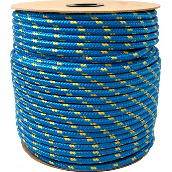 Železářství POLYPROPYLENOVÉ LANO PLETENÉ LODNÍ SILNÉ 10MM MODRÉ 200M