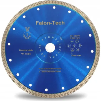 Řezný kotouč Diamantový kotouč Falon-Tech FTDBP222230BL pro gres