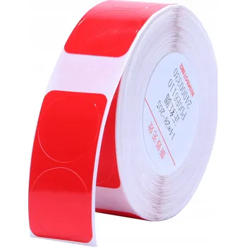 Speciální papír Termální etikety Samolepky 14x28mm KOLEČKA 205ks ČERVENÉ pro tiskárny NIIMBOT