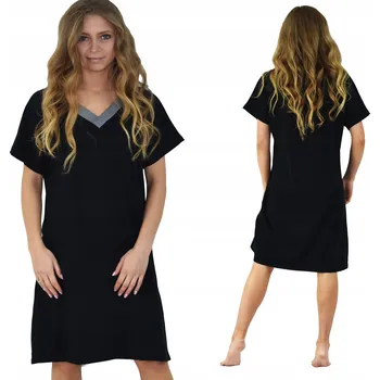 Dámská noční košile Noční košile Born2rest 1003 s krátkým rukávem nad kolena, velikost S