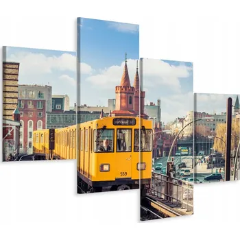 Obraz Obraz TETRAPTYCH Berlín Město 3D Efekt 120x75